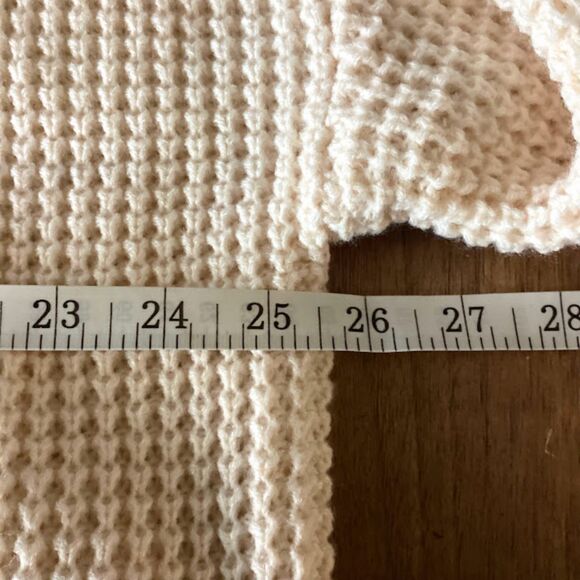 By Egreis Scoop Cut-out Turtle Neck Oversized Women's sweater in Cream Large NWT - Picture 7 of 10